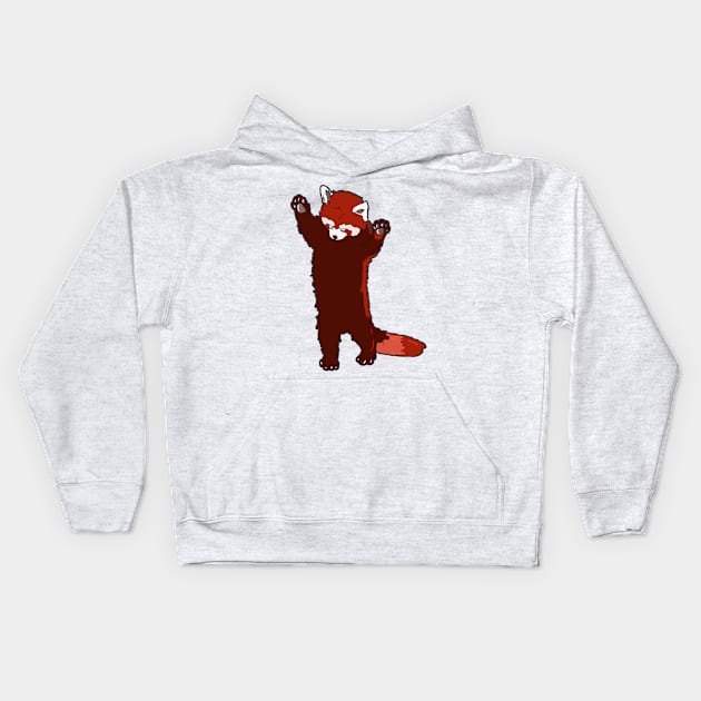 Red Panda goes Roar Kids Hoodie by silentrob668